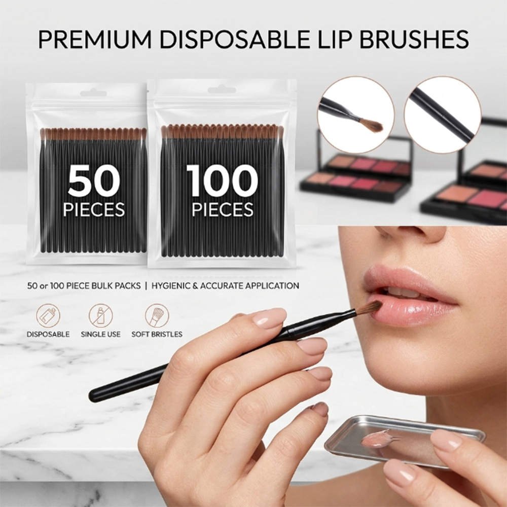 Lip Balm - Набор одноразовых кистей для губ (50/100