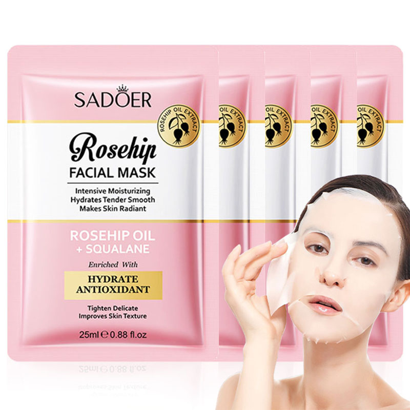 Face Oil Rosehip - 5/10 шт. SADOER маска для лица