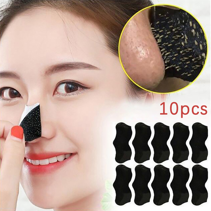 Face Mask Skincare - 10 шт. Универсальные черные полоски для