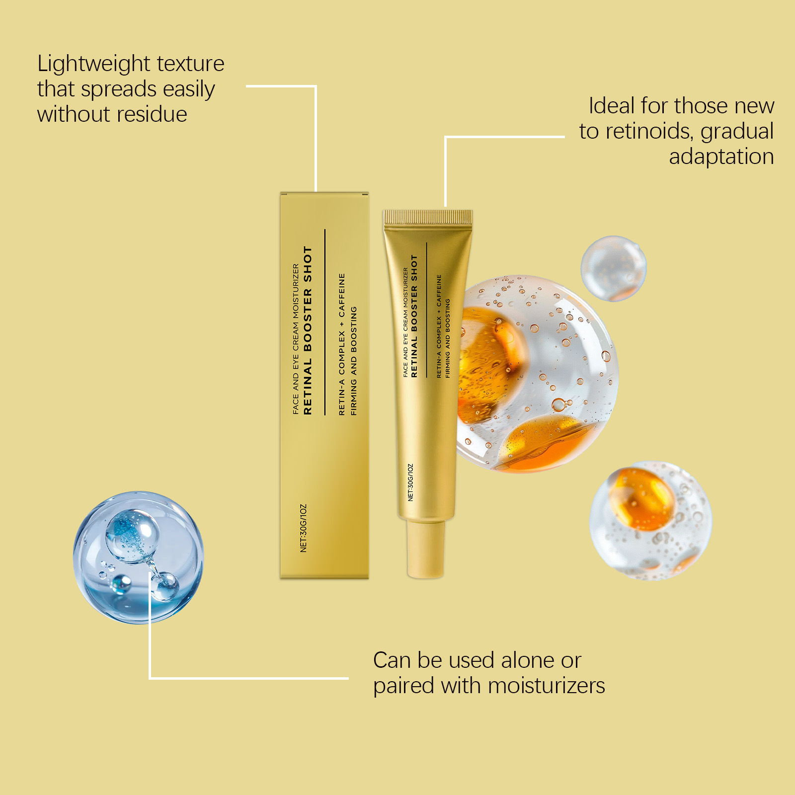 Крем для лица с ретинолом: улу – обзор и цена Retinol Cream